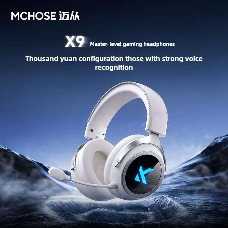 MCHOSE X9 Wireless Headphone Game Headset Bluetooth 2.4G E-sports Headset Desktop Computer Three Mod