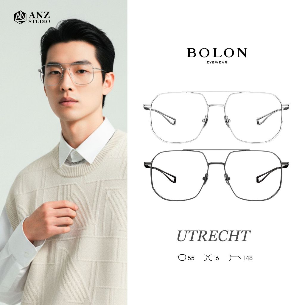 ANZ STUDIO | แว่นตา BOLON UTRECHT BT1515 – ทรง Irregular เสริมลุคมั่นใจ เรียบเท่สไตล์โมเดิร์น