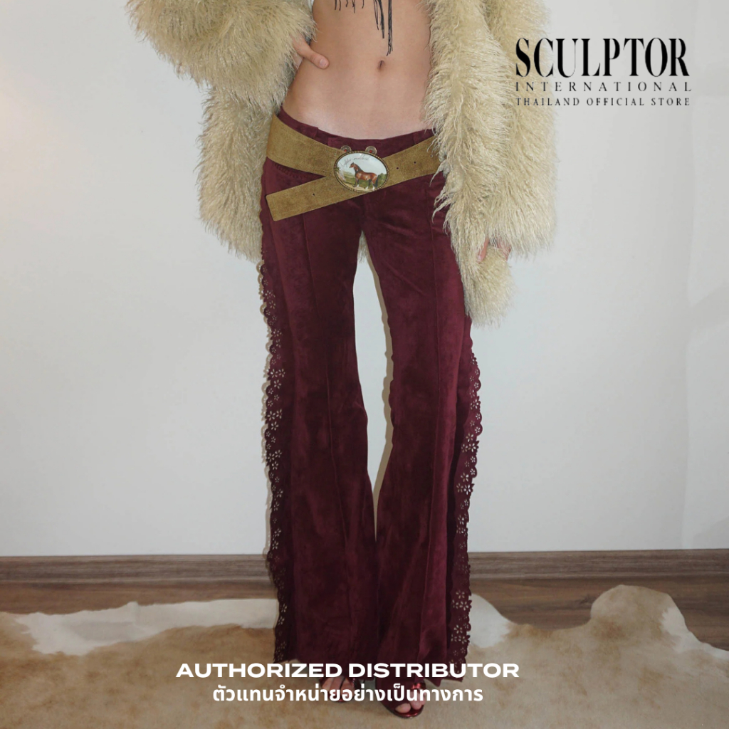 SCULPTOR® กางเกง Suede Bootcut Pants