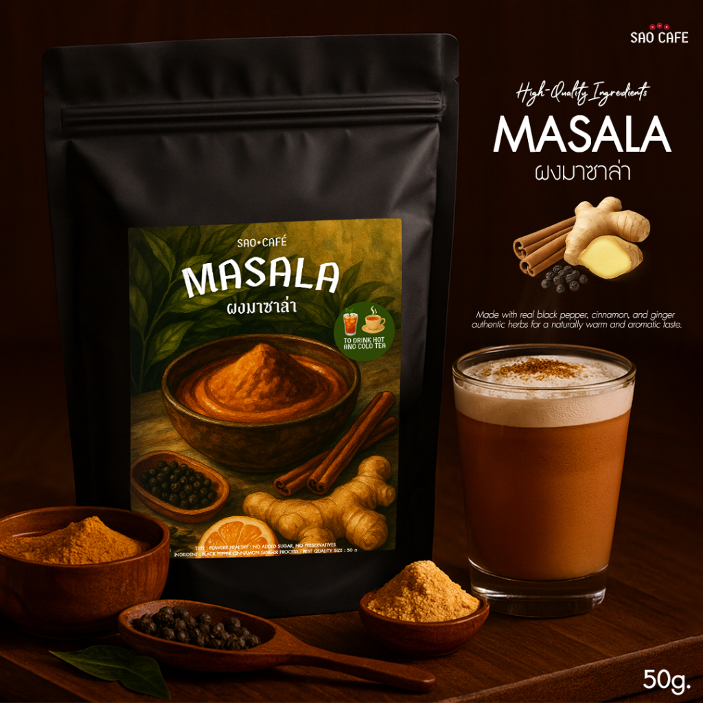 SAO CAFE ผงมาซาล่า - Masala 50 g.