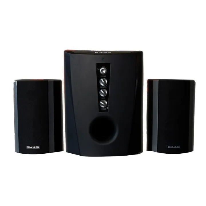 ลำโพง (2.1) SAAG (10S Neutrino) Black  แหลมที่ชัดเจนและเสียงทุ้มที่ลึกและเบสหนักแน่น