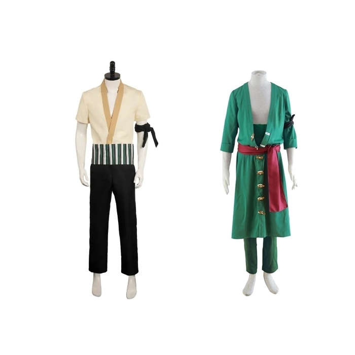 [ผู้ใหญ่ และ เด็ก] ชุดโซโร โรโรโนอา โซโร วันพีซ Anime Cosplay Costume 7C138 7C138.1 7C138.2