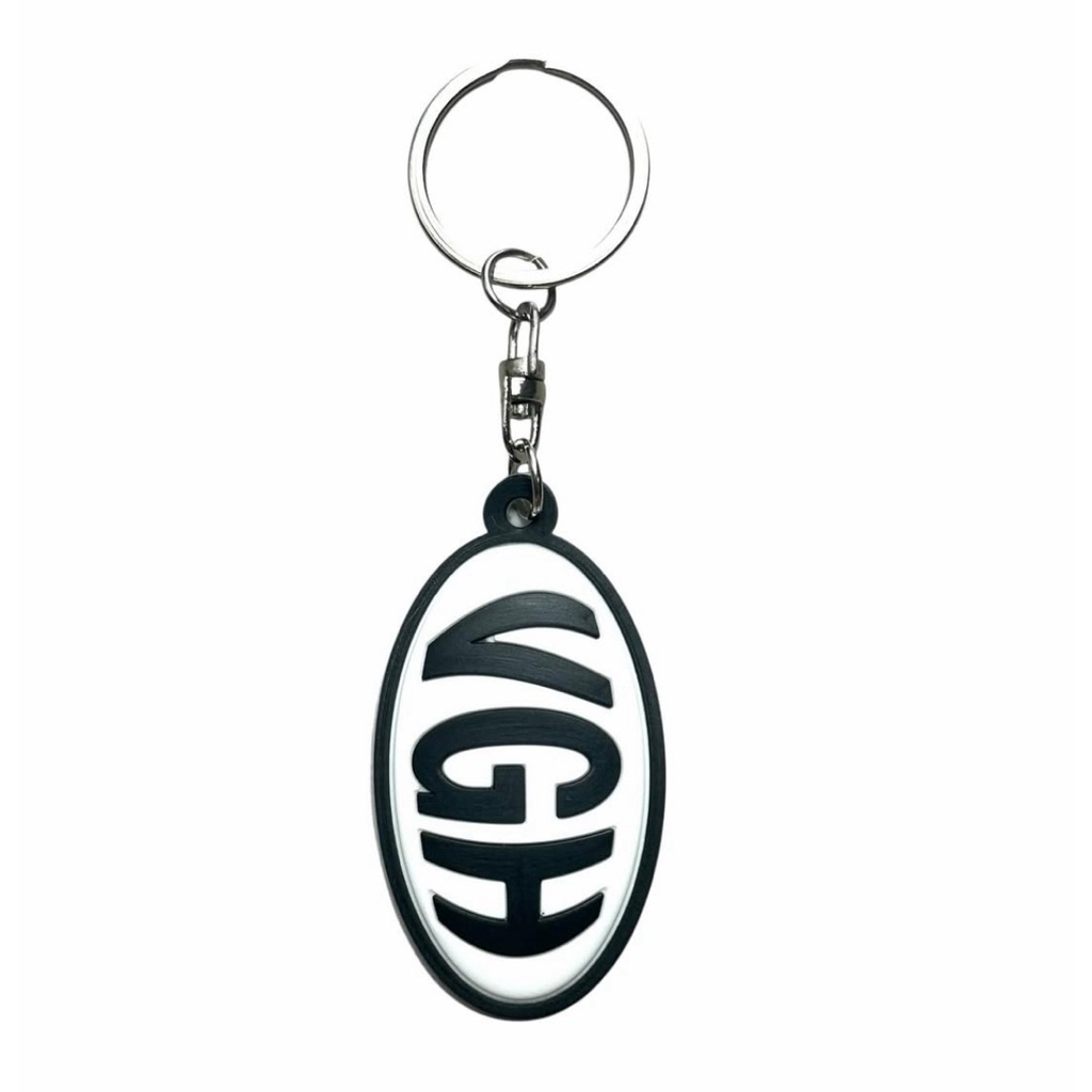 vgh logo banner rubber keychain