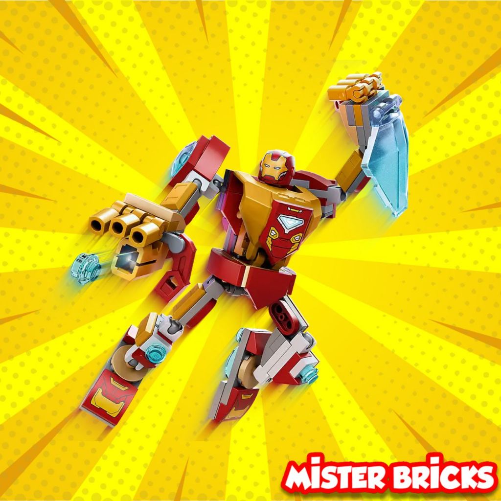 [RETIRED] LEGO Marvel 76203 ไอรอนแมนเมคหายาก พร้อมมินิฟิกแท้ ยิงสตั๊ด+โล่พลังงาน ราคา ถูกที่สุด ดีลบีเคเค แกลเลอรีภาพที่ 4