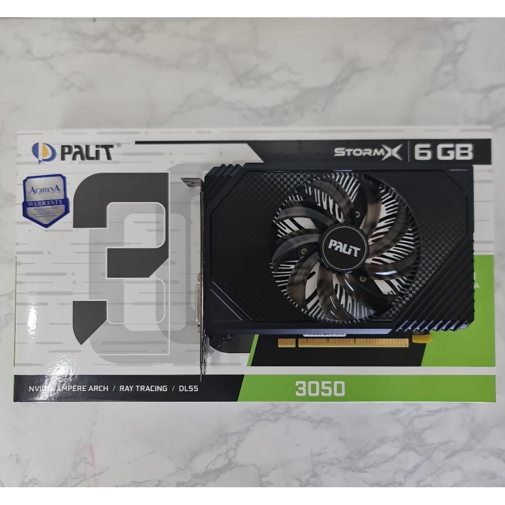 PALIT RTX3050 6GB DDR6 มือสอง ไม่ต่อไฟเพิ่ม มีกล่อง ประกัน I-HAVE-CPU 13/07/27