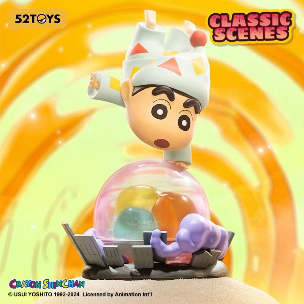 (มือ1) Crayon Shin-Chan Classic Scenes Series Blind Box Figure Toy - 52TOYS