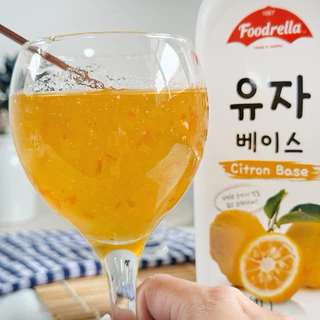 [1.3KG]เบสยูสุ Citron Base Foodrella เบสยูสุพร้อมเนื้อละเอียด สูตรเข้มข้น พกพาสะดวก ไม่มีคาเฟอีน