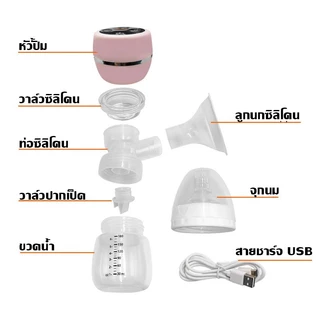 Cobatte เครื่องปั๊มนมไฟฟ้ าแถมจุกนมเครื่องปั๊มนม การดูดได้ 3โหมด 9ระดับ วัสดุไม่มี BPA ปลอดภัยไร้กลิ่น