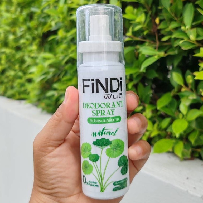 ฟินดิ สเปรย์ระงับกลิ่นกาย สกัดจากสารส้ม 100 มล. FiNDi DEODORANT SPRAY 100 ml.