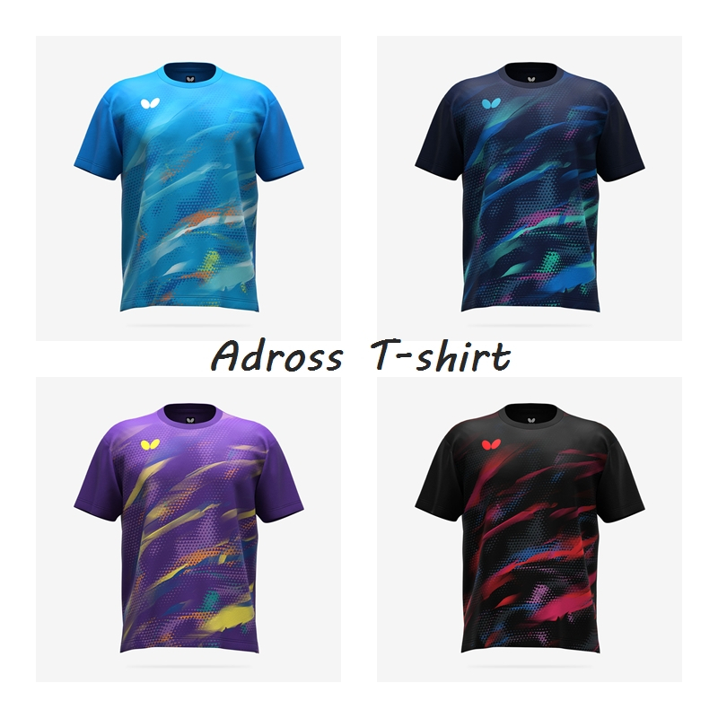 เสื้อกีฬา เสื้อปิงปอง BUTTERFLY Adross T-shirt ของแท้ 100%