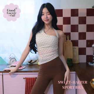 GOOD ENERGY CLUB - SWEET HALTER SPORT BRA[0367] สปอร์ตบราผู้หญิง ดีเทลคล้องคอ (11E-11H)