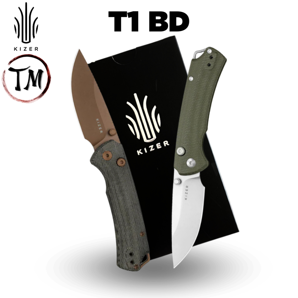 Kizer T1 BD มีดรุ่นฮิต ออกแบบใหม่ มี2สี ออกแบบโดย Uli Hennicke
