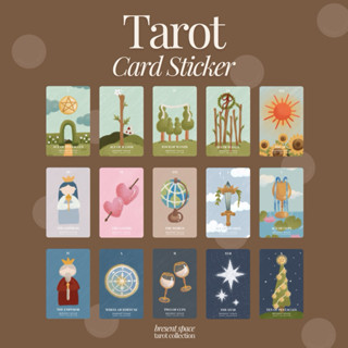 BRESENT SPACE: Tarot Card Sticker 🔮👏🏻✨ สติกเกอร์ติดบัตร ไพ่ย…