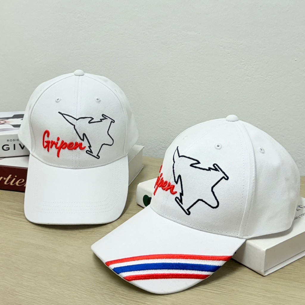 หมวก Gripen Thailand ปักนูน เนื้อผ้า Cotton  100%