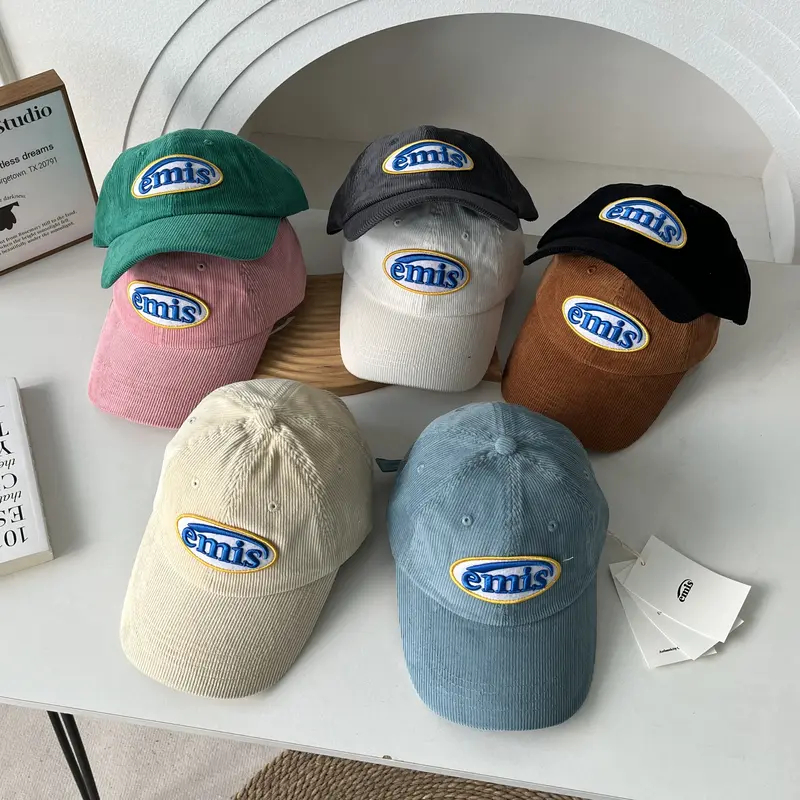 หมวกแก๊ป EMS2 Cap เนื้อผ้าลูกฟูก หรืออผ้าคอร์ดูรอย มี7สี งานปัก ใส่ได้ทุกเพศทุกวัย งานคุณภาพดี 100% Unisex Cap fashion