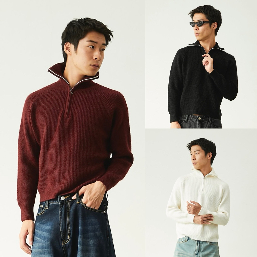 เสื้อแขนยาวไหมพรม FREEMARKET รุ่น Rally knit