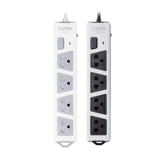 Lumira LS-545 | ปลั๊กไฟ มอก. 2432-2555 | 4 ช่อง 5 เมตร | กันไฟกระชาก | ตัดไฟอัตโนมัติ 10A/2300W