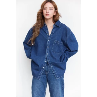 AMR DE SAISON ( AIMER ) - Oversized Shirt in Indigo Denim