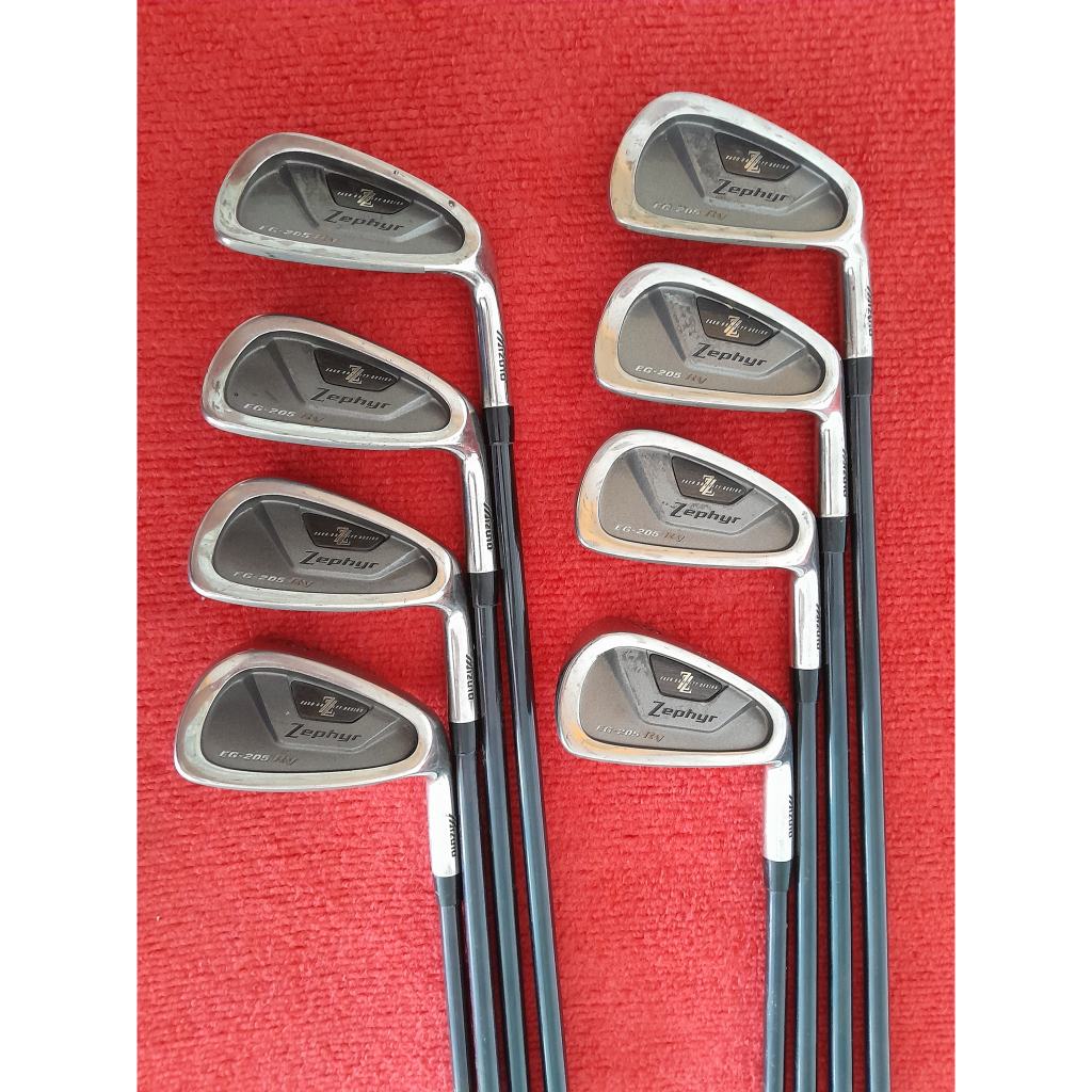ไม้กอล์ฟมือสอง - ชุดเหล็ก MIZUNO  รุ่น Zephyr EG-205 RV -ก้านกราไฟต์  -  Flex-R สภาพดี มือสอง