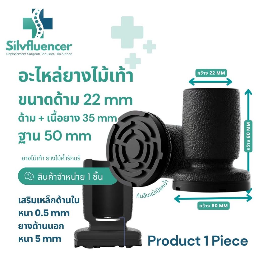 ลูกยาง จุกยางเก้าอี้อาบน้ำ ลูกยางไม้เท้า ยางเก้าอี้อาบน้ำ ยางไม้เท้า 3 ขา ยางสำหรับวอลเกอร์