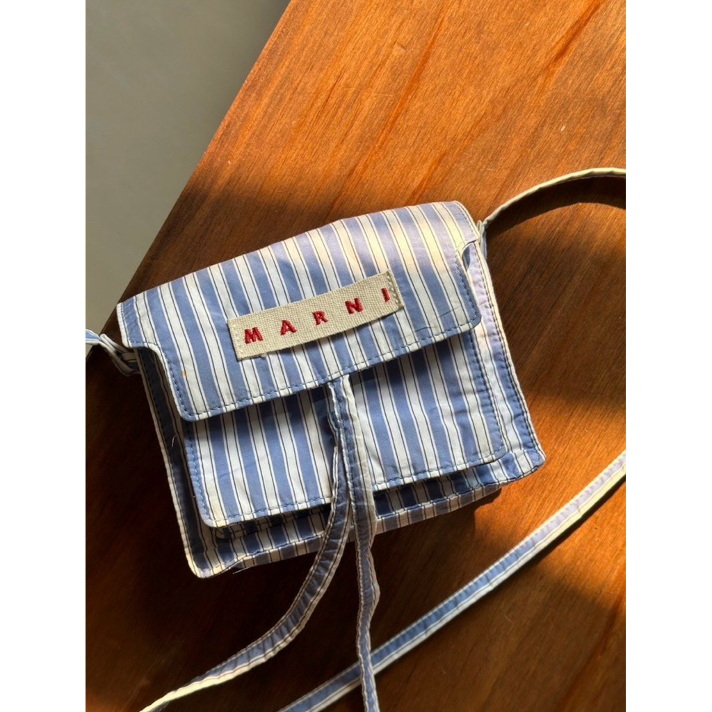 Marni Trunk mini cotton shoulder bag