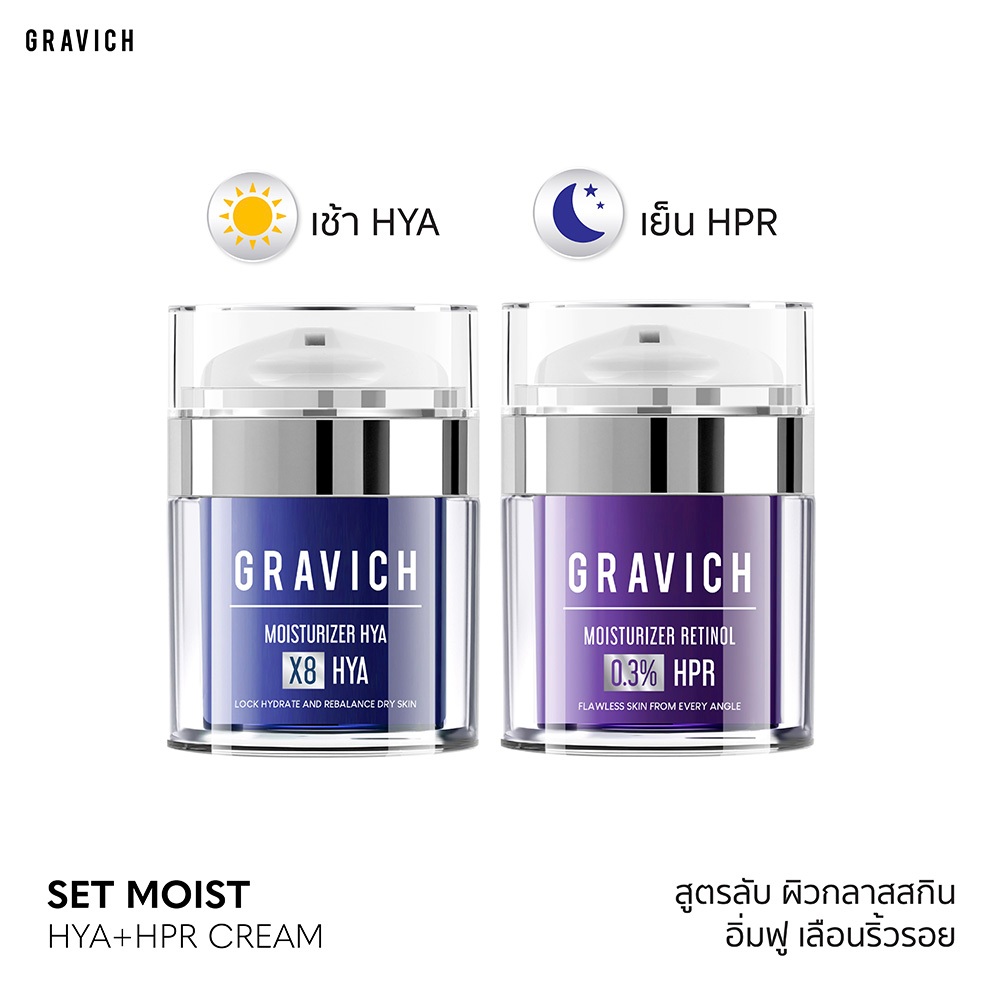 [SET] Gravich Moisturizer Complex 5X Ceramide Gel 50 ml+Moisturizer Complex HPR Retinoid Cream 50ml