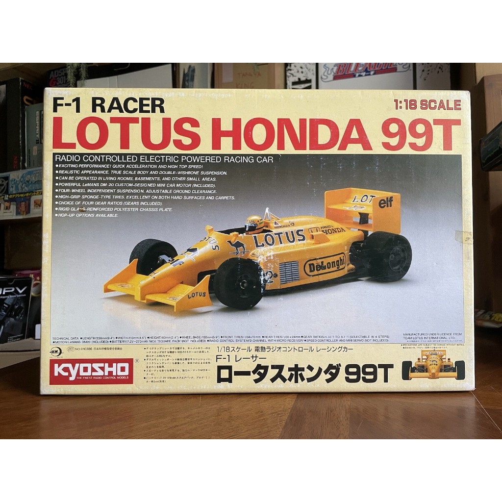 F-1 racer LOTUS HONDA 99T Kyosho 1/18 electric RC racing 1988 3175-9800