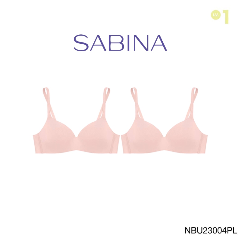 [Online Exclusive] (Set 2 ชิ้น) Sabina Pretty Perfect Level 1 ไร้ตะเข็บ ไร้โครง รหัส NBU23004PL - สี
