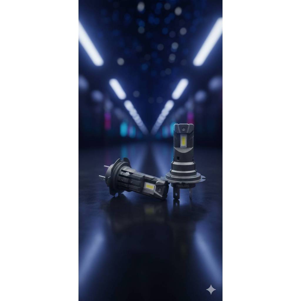 PHILLIPS หลอดไฟหน้ารถยนต์ขั้ว H7/H18 Ultinon Access Direct-fit LED bulb แสง6000K