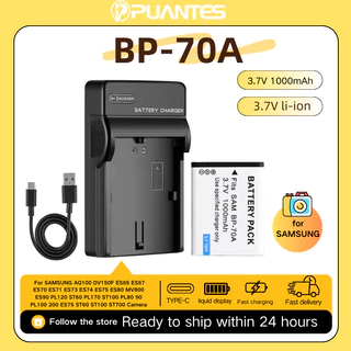 เครื่องชาร์จแบตเตอรี่ BP70A สำหรับกล้อง Samsung ES65 ES70 ST60 PL120 / 170 5X CCD