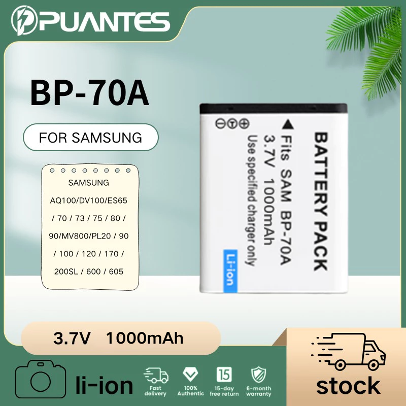 แบตเตอรี่ BP-70A สำหรับเครื่องชาร์จ Samsung ES65 75 73 PL20 100 ST60 700 DV100