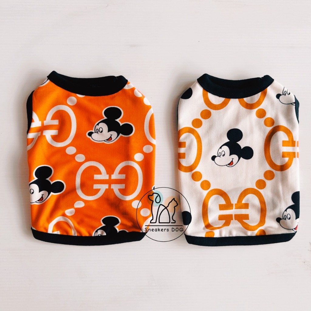 เสื้อผ้าสัตว์เลี้ยงลายน่ารัก เสื้อสุนัขแมวกระต่าย เสื้อหมาแมวลิงพร้อมส่ง - รูปที่ 5