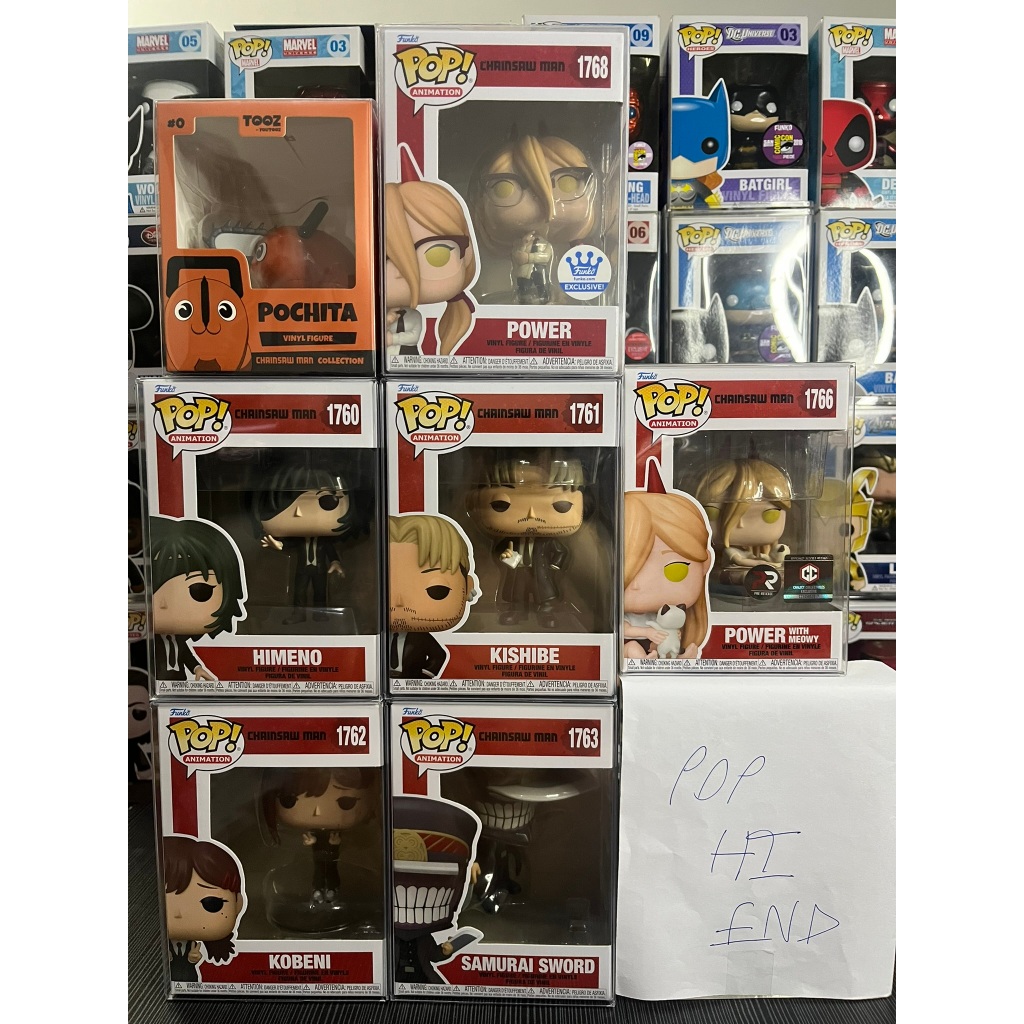 [พร้อมส่ง] ฟิกเกอร์ Funko Pop เซ็ทอนิเมะ Chainsaw Man (Set B) ของใหม่