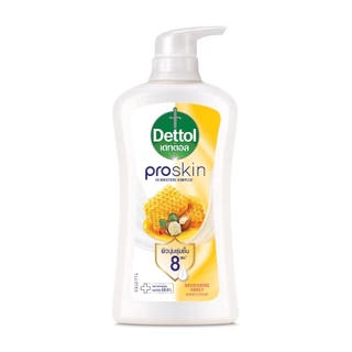 Dettol เดทตอล ครีมอาบน้ำ โปรสกิน นอริชชิ่ง ฮันนี่ 450 กรัม