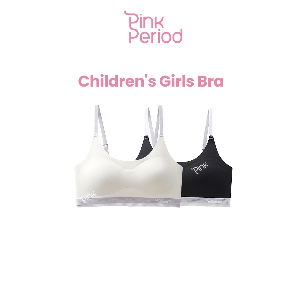 Pink Period เสื้อชั้นในเด็ก KIDS BRA เสื้อกล้ามเด็ก 8-15 ปี แบบสวม ใส่สบาย ไม่ระคายเคือง