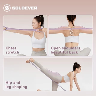 SOLOEVER ยางยืดออกกำลังกาย สายรัดต้านทาน สําหรับออกกําลังกาย เหนียว ยืดหยุ่นดี ยางยืดออกกําลังกาย โยคะ พิลาทิสแถบแรงต้าน
