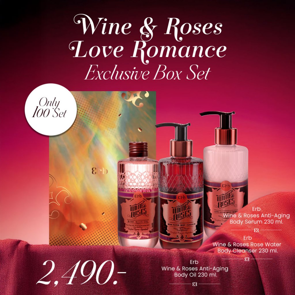 WINE & ROSES LOVE ROMANCE GIFT SET (Price 3,730 THB)