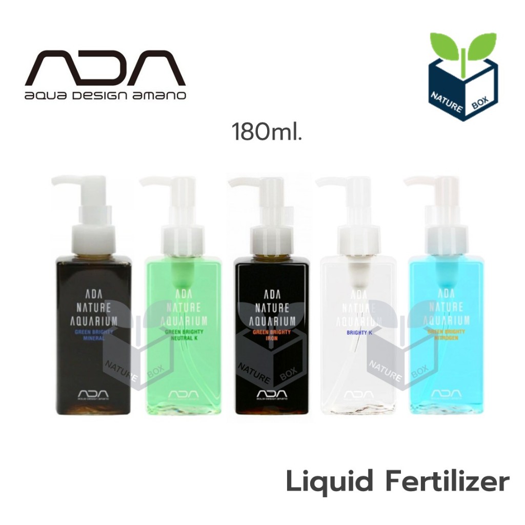 ADA Fertilizer Green Brighty Mineral NeutralK K Iron Nitrogen 180ml (พร้อมส่ง) ปุ๋ยน้ำ