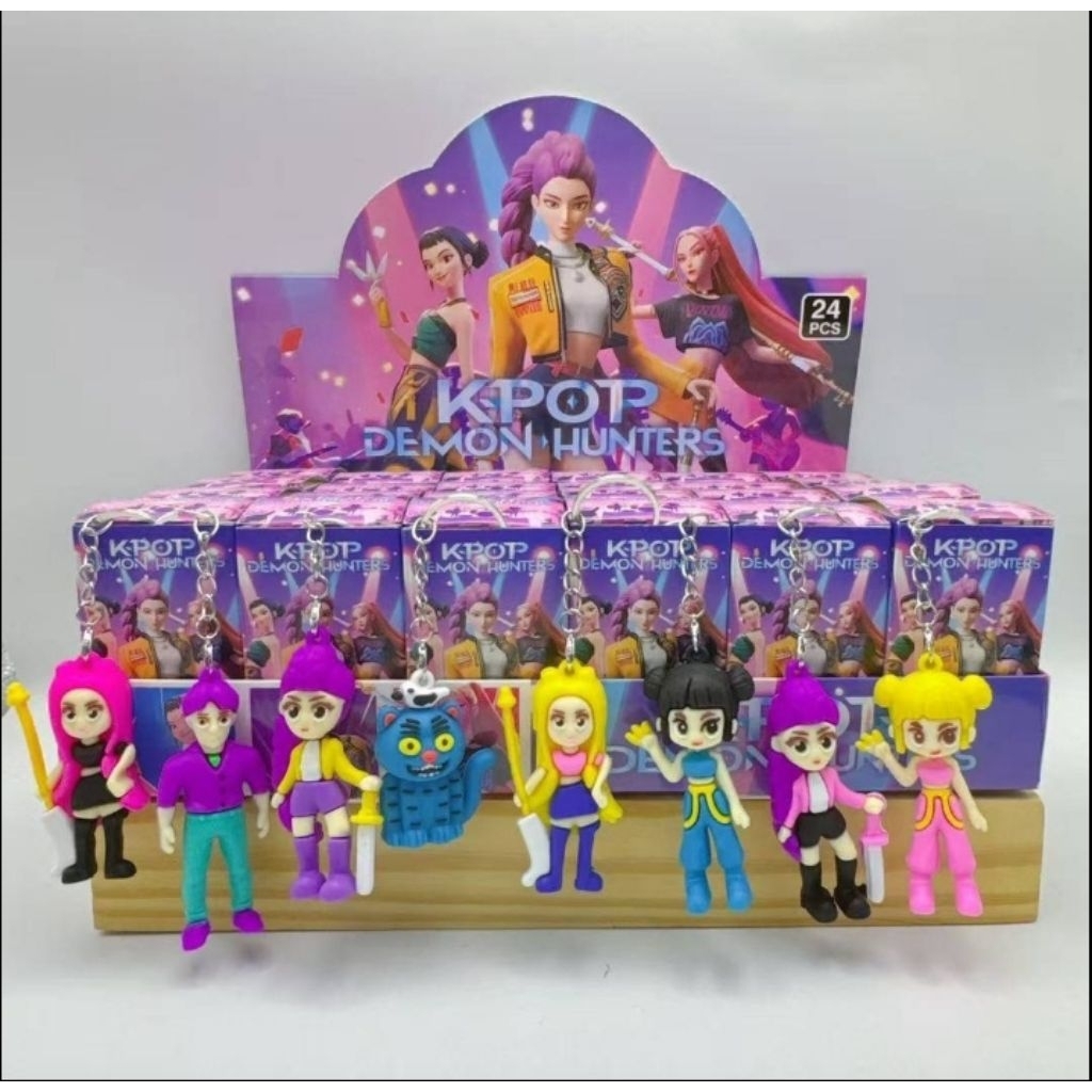 กล่องจุ่มพวงกุญแจ K-POP Demonhunter Huntrix Sodapop ❤️ ขายปลีกราคาต่อ1จุ่ม