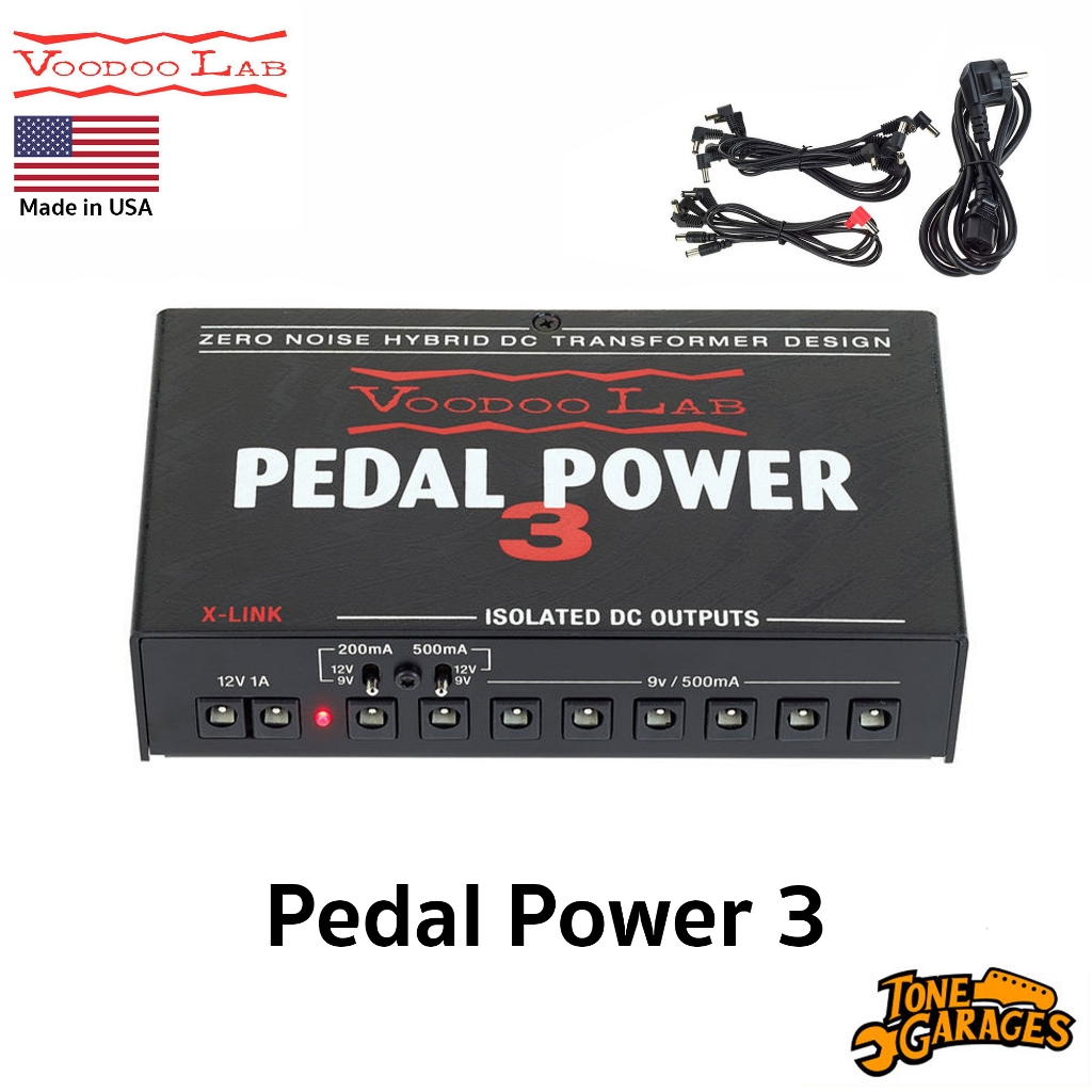 Voodoo Lab Pedal Power 3 Power Supply จ่ายไฟ Pedalboard เอฟเฟค พร้อมสายพ่วง Made in USA