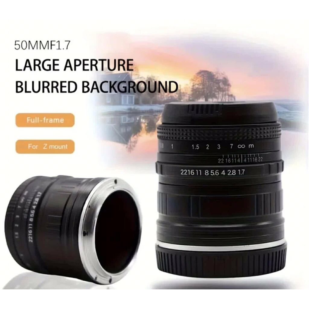 เลนส์ Nikon Z-Mount F50mm F1.7 Manual Focus - va9i0on ความละเอียดสูงใช้ได้กับ กล้อง Nikon Z-Mount