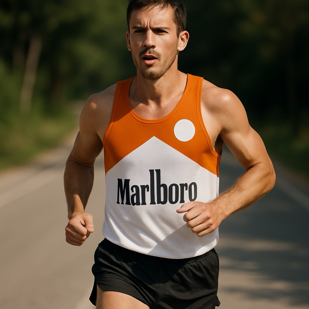 เสื้อวิ่งโลโก้Marlboro