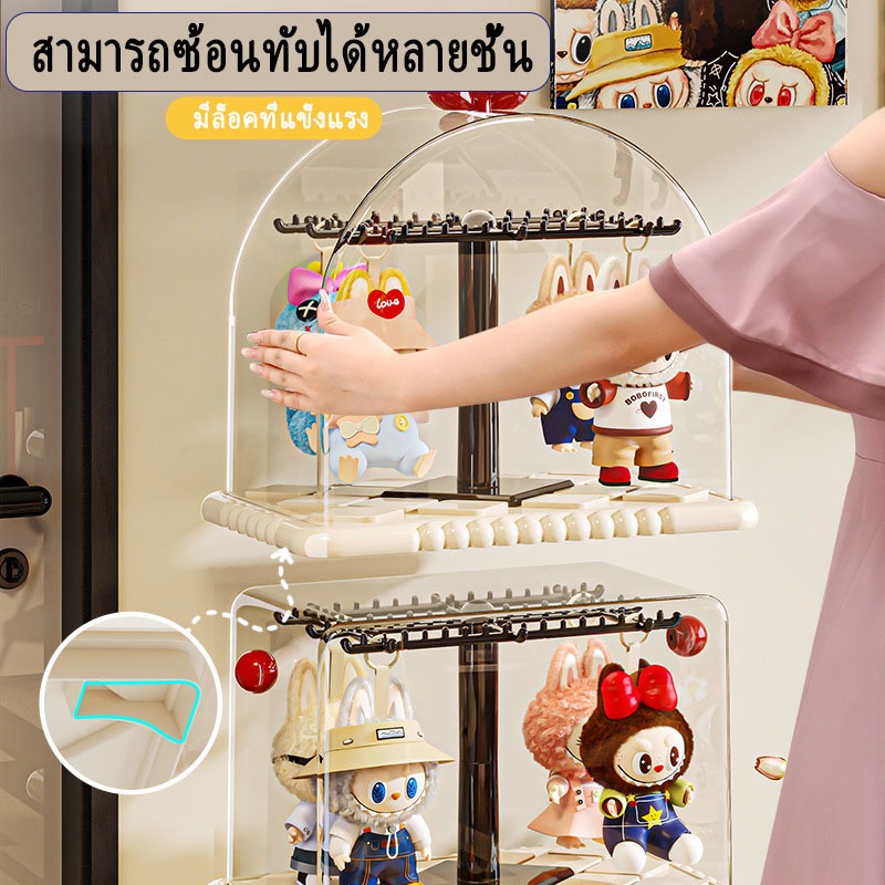 [ DIY จับคู่ฟรี ] ตู้เก็บของตุ๊กตา ตู้ใส่โมเดล ตู้โชว์ กล่องโชว์โมเดล ชั้นวางของ กันฝุ่น กล่องเก็บของแบบวางซ้อนกั
