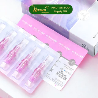 Pinky Pro Biomaster & Thunder Pinky – 20pcs – เข็มคาร์ทริดจ์ PMU/Tattoo – ติดสีสม่ำเสมอ ลดแรงสั่น