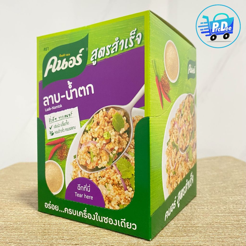 (แพ็ค 12 ซอง) คนอร์ สูตรสำเร็จ ผงลาบ 30 กรัม