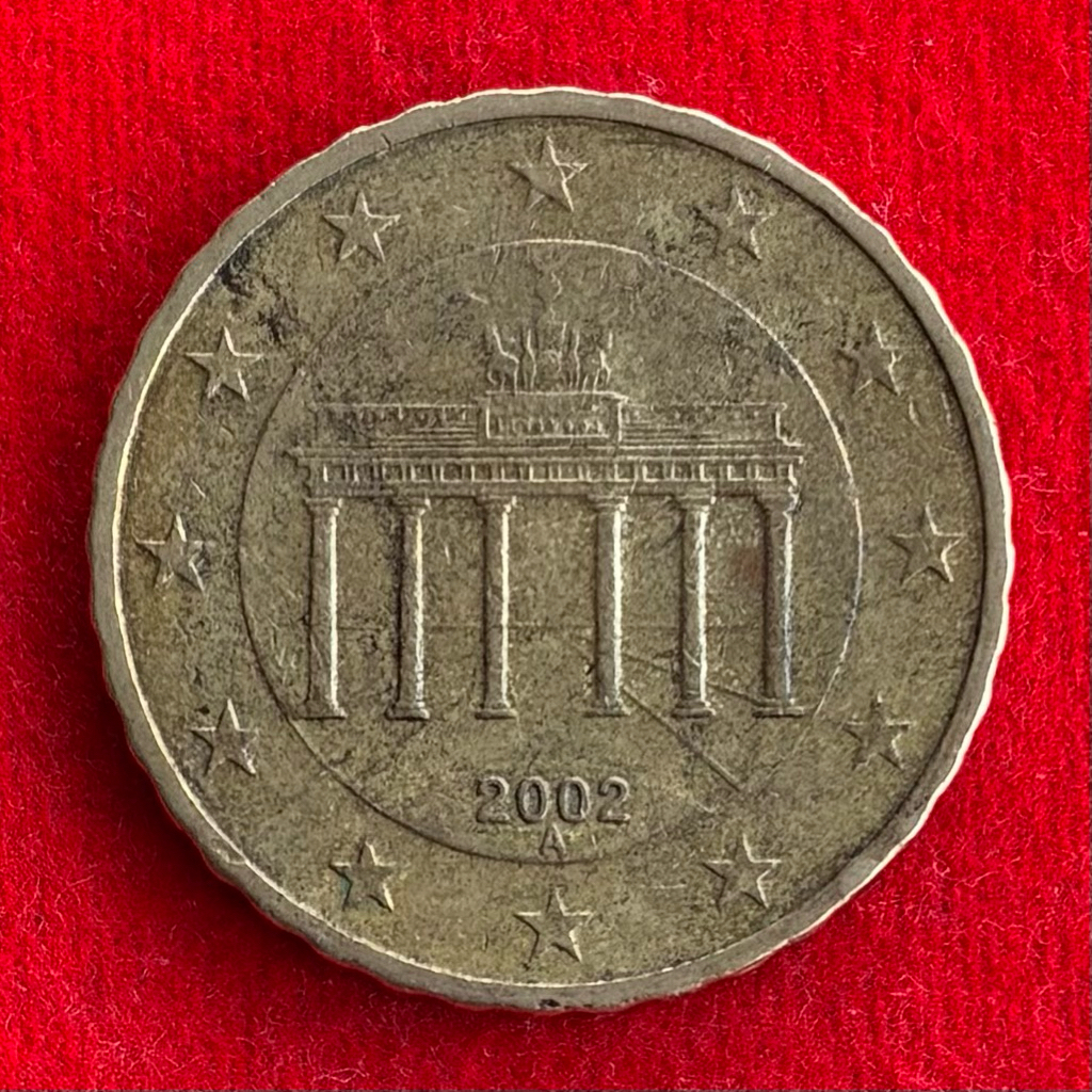 🇩🇪 เหรียญเยอรมัน Germany 10 euro cent ปี 2002 เหรียญต่างประเทศ