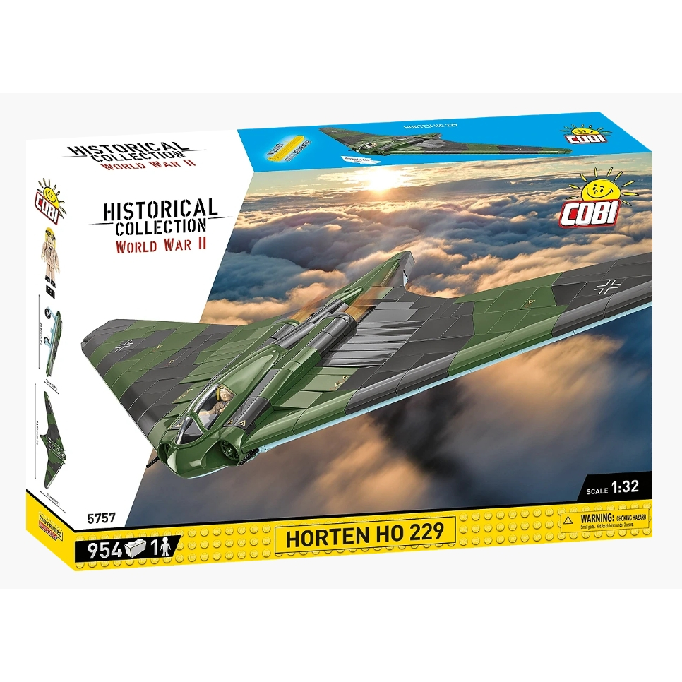 COBI 5757 Horten Ho 229 WWII Aircraft Military Bricks Made in Poland EU Compatible with LEGO