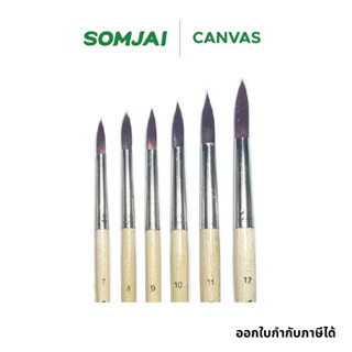 Prayong - ประยงค์ พู่กันชนิดหัวกลม พู่กันขนสั้น พู่กันกลมขนส…