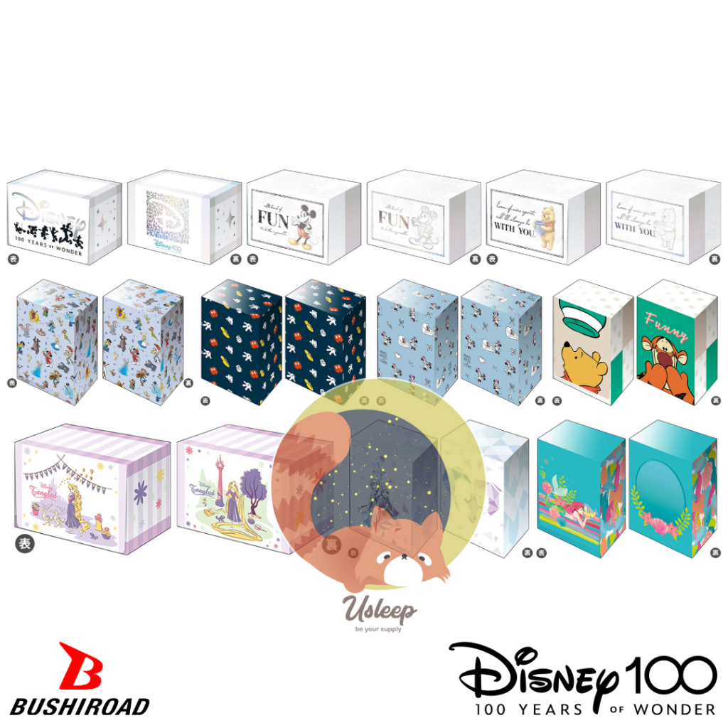 Bushiroad Deck Holder V3 & Storage Box V2 Disney 100 : MUSICAL WONDER, Mickey Mouse, Winnie the Pooh - กล่องใส่การ์ด