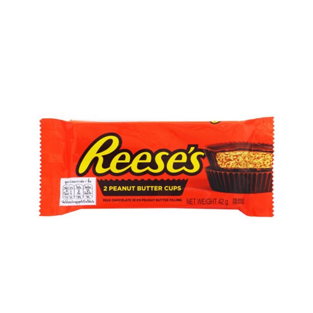 รีสเซส ขนมช็อกโกแลต ทูพีนัตบัตเตอร์คัพส์ 42 กรัม Reese’s Peanut butter cup